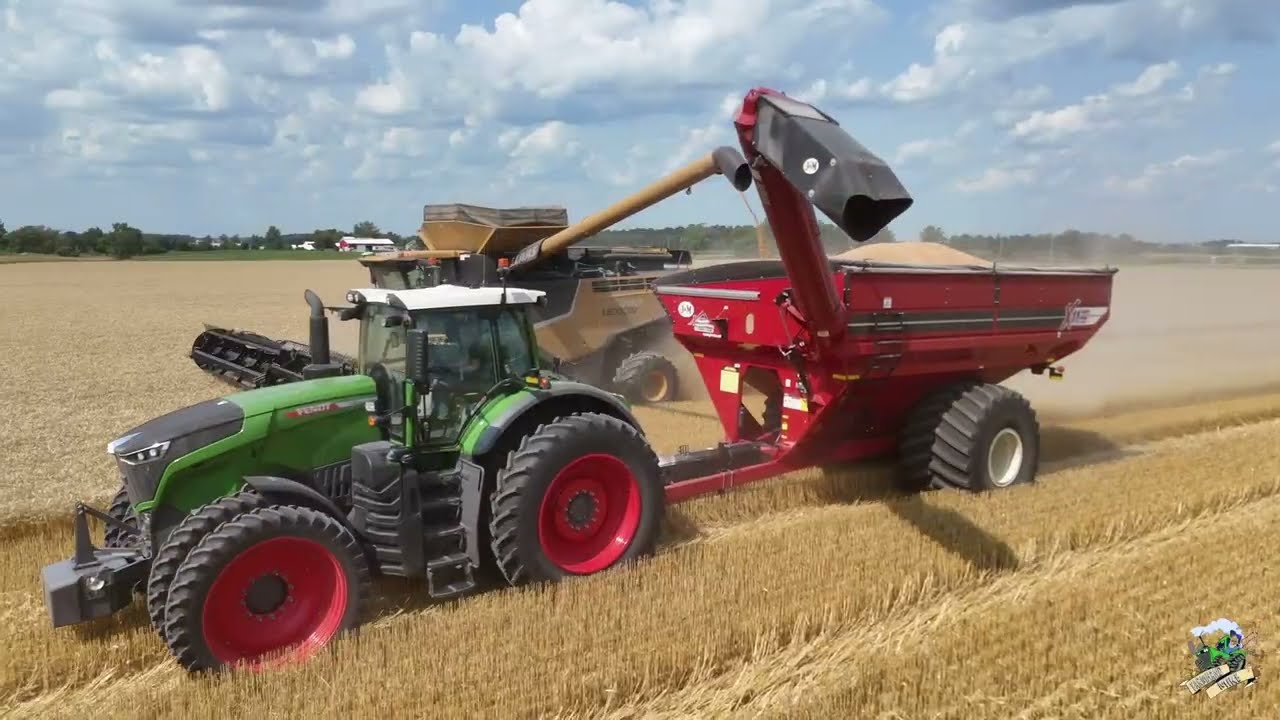 Harvesting Winter Wheat & Planting Double Crop Soybeans | Darke County Ohio