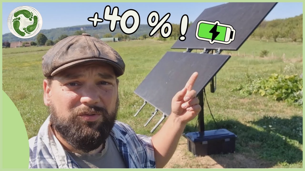Suivre le soleil pour BOOSTER LA PRODUCTION ! (Eco-Worthy solar tracker + Anker Solix Solarbank)