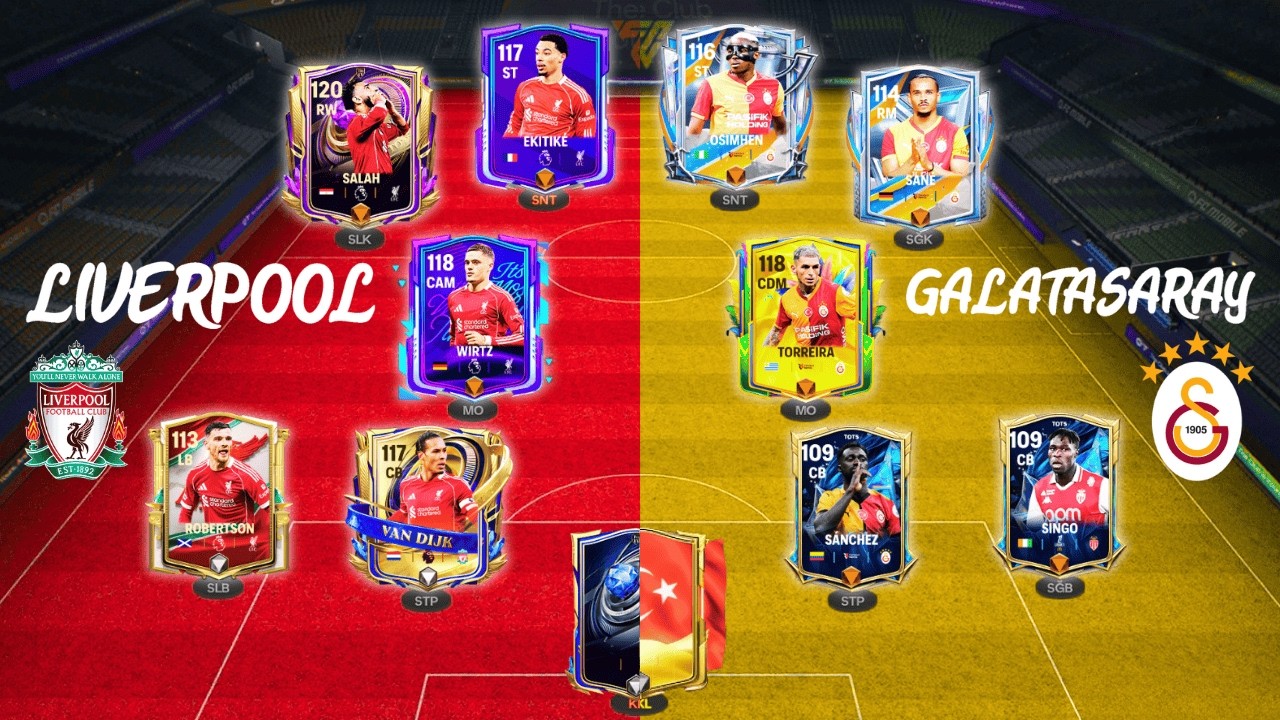 ŞAMPİYONLAR LİGİ SON 16 TURUNA ÖZEL GALATASARAY KADROSU VS LİVERPOOL KADROSU🔥FC Mobile 26
