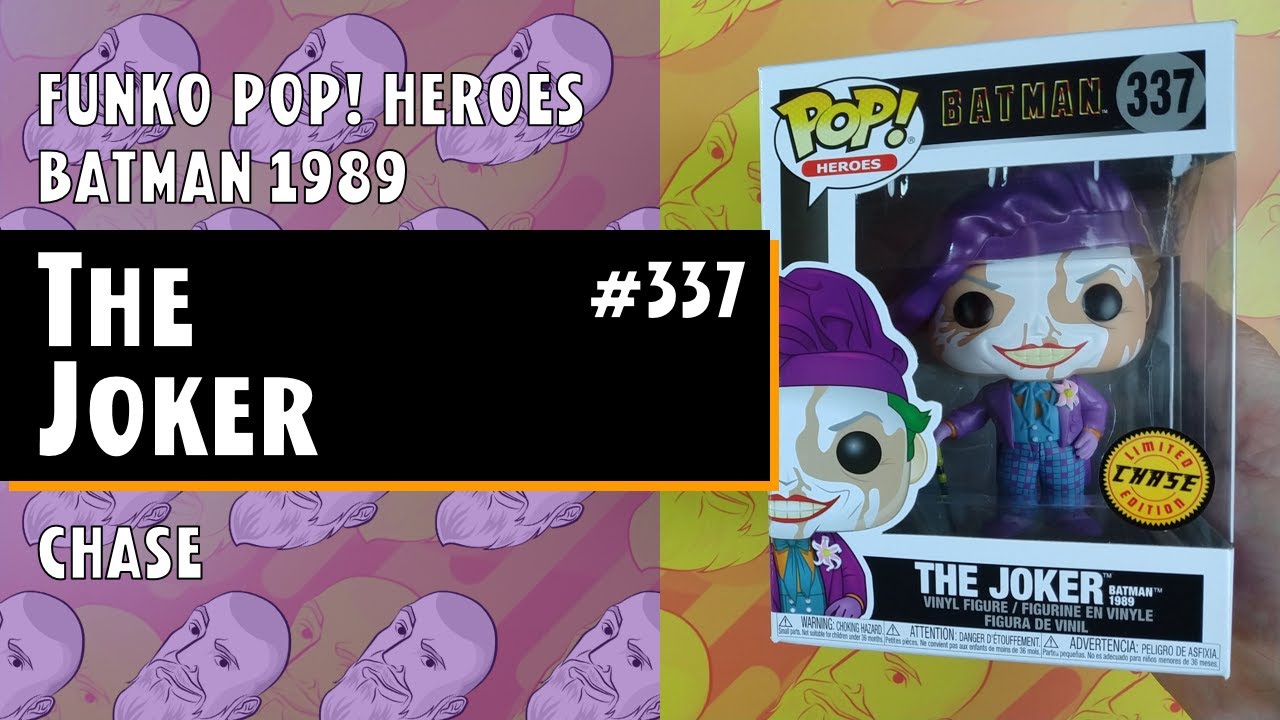 Funko Pop Heroes: Batman - The Joker - Batman 1989 - #337 - Chase // Just One Pop Showcase