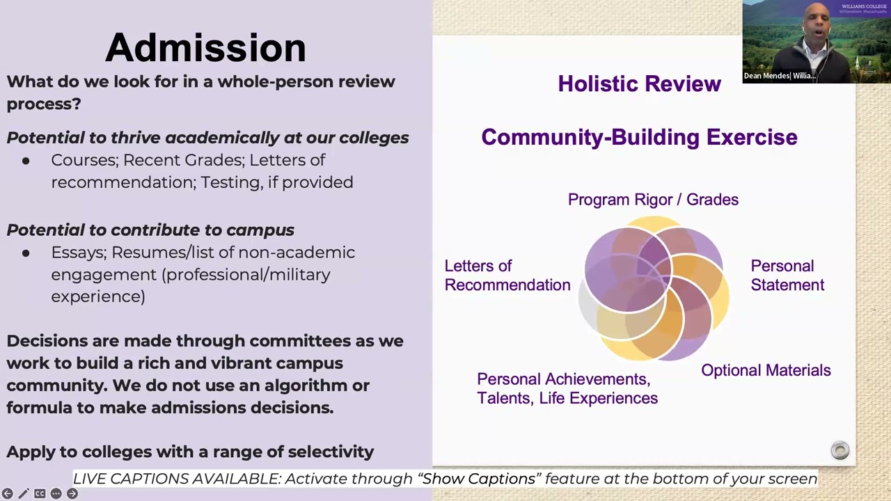 Amherst, Pomona, Princeton, Williams, Yale Transfer Application Student Workshop