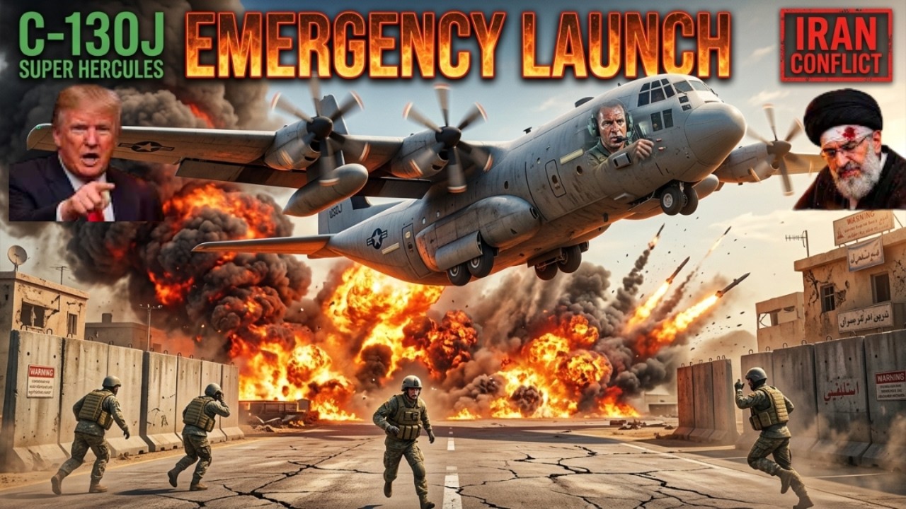 Emergency Takeoff: US C 130J Super Hercules Pilot Executes Emergency Launch Amid Iran Conflict