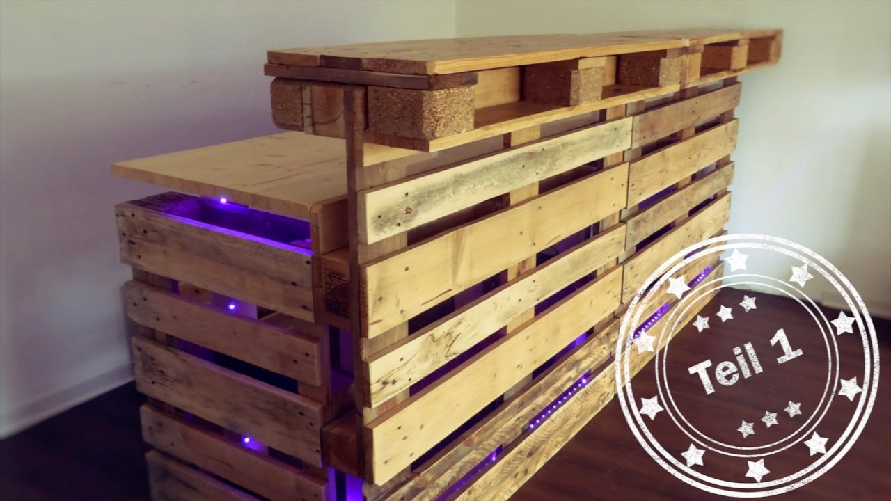Bar selber bauen (aus Europaletten) - Teil 1