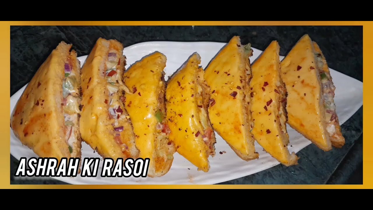 Ramzan Episode 6 | Two Layer Cheese Sandwich |  On Tawa Minutes No Oven Cheese Sandwich 
