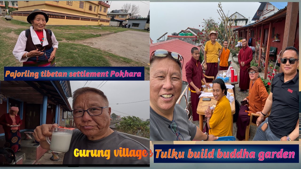 Tulku karma building a stupa  in Gurung village. 