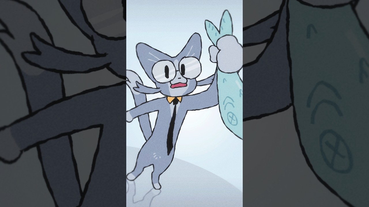 one pound fish!!! #animation #cat #onepoundfish #animationmeme #oc #pondis #art