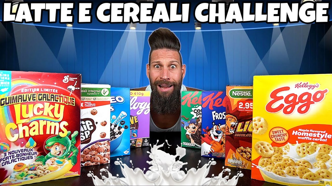 5 KG di LATTE e CEREALI Challenge - (12000 Calorie) - MAN VS FOOD