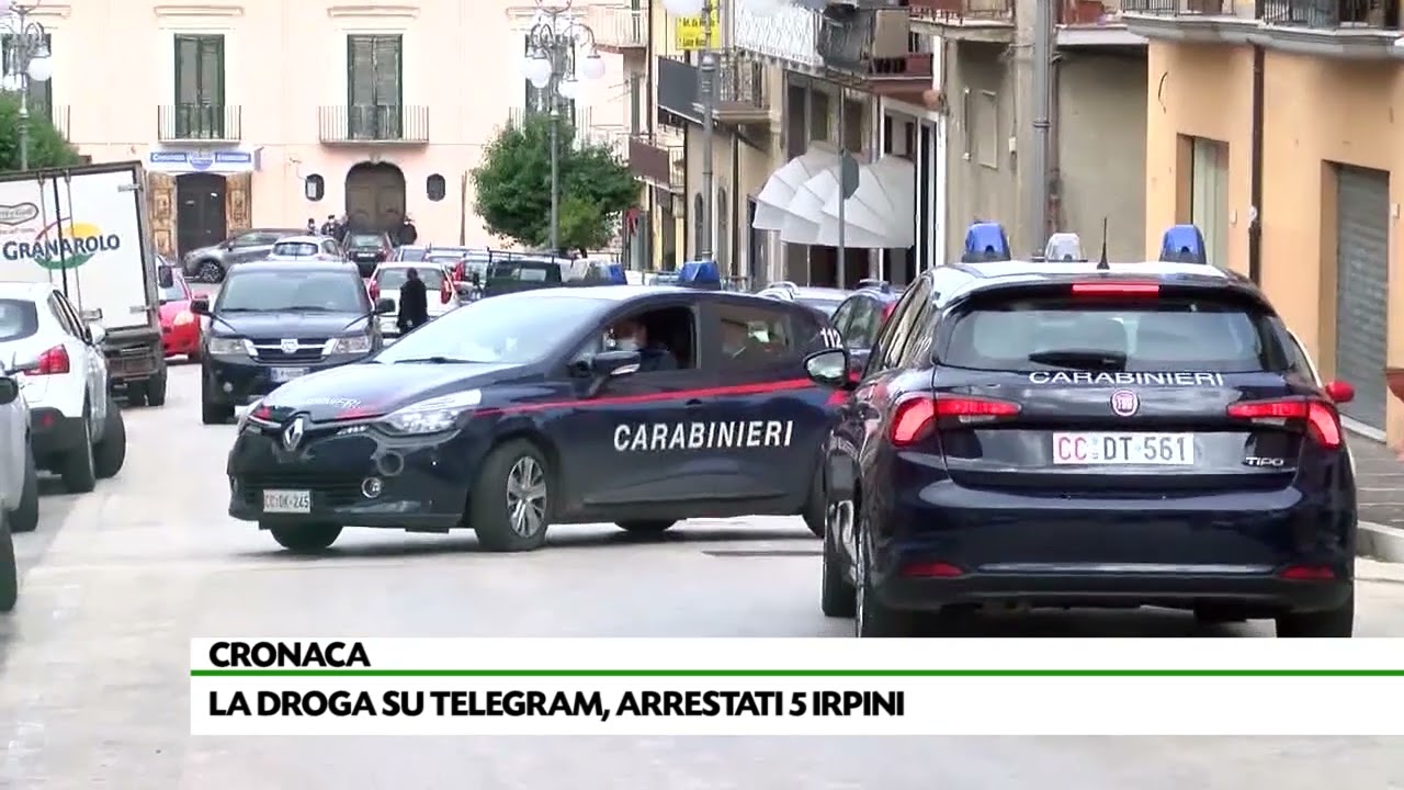 La droga su Telegram arrestati cinque irpini
