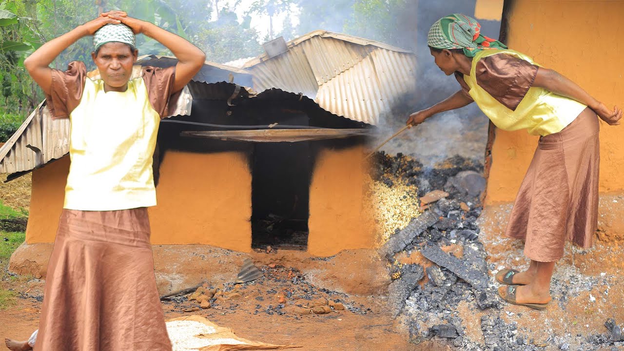 BREAKING NEWS: Rogue son called by death burns down Mother's house with all the properties inside