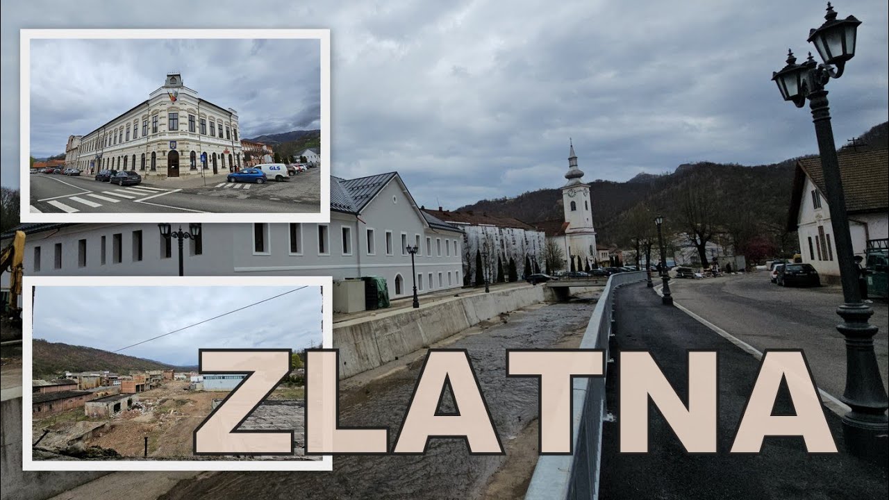 Orașul Zlatna, vechi centru metalurgic din Apuseni, foarte poluat în trecut