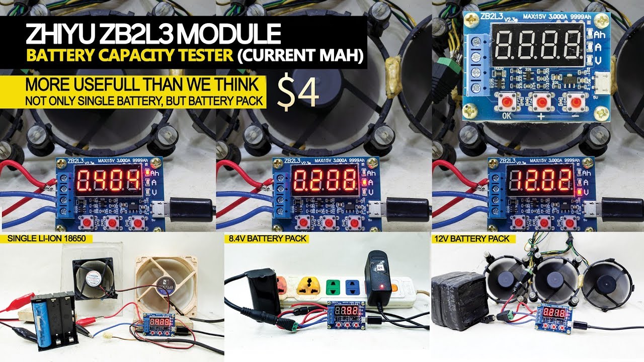 How to real capacity the battery capacity or battery pack ZB2L3