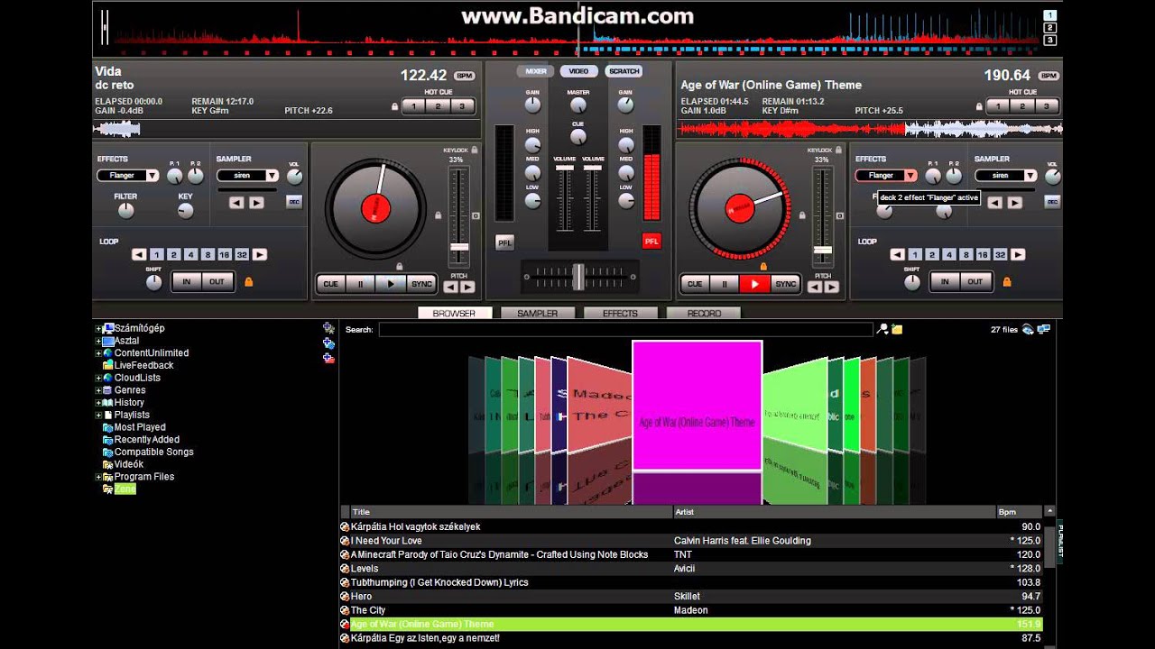 Virtual DJ - Age of war theme song remix