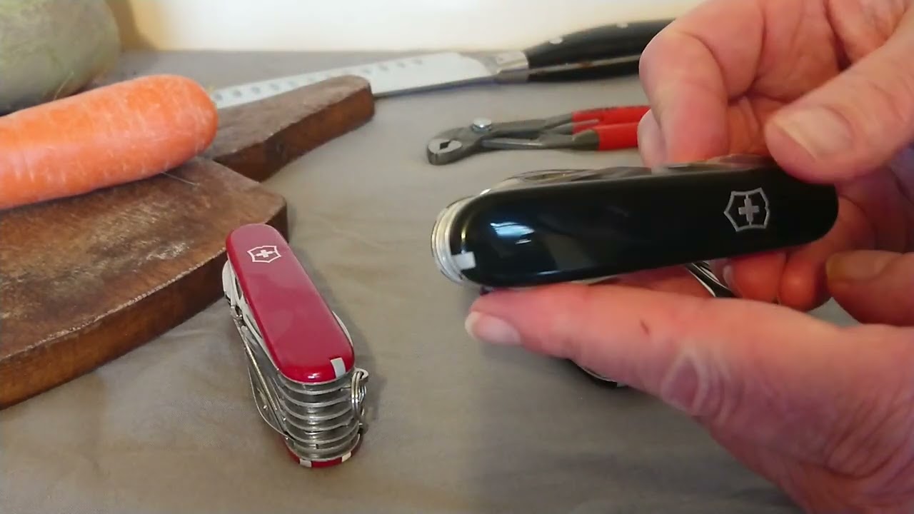 30 November 2022 Victorinox Angler Black plus scales,  and Modification.