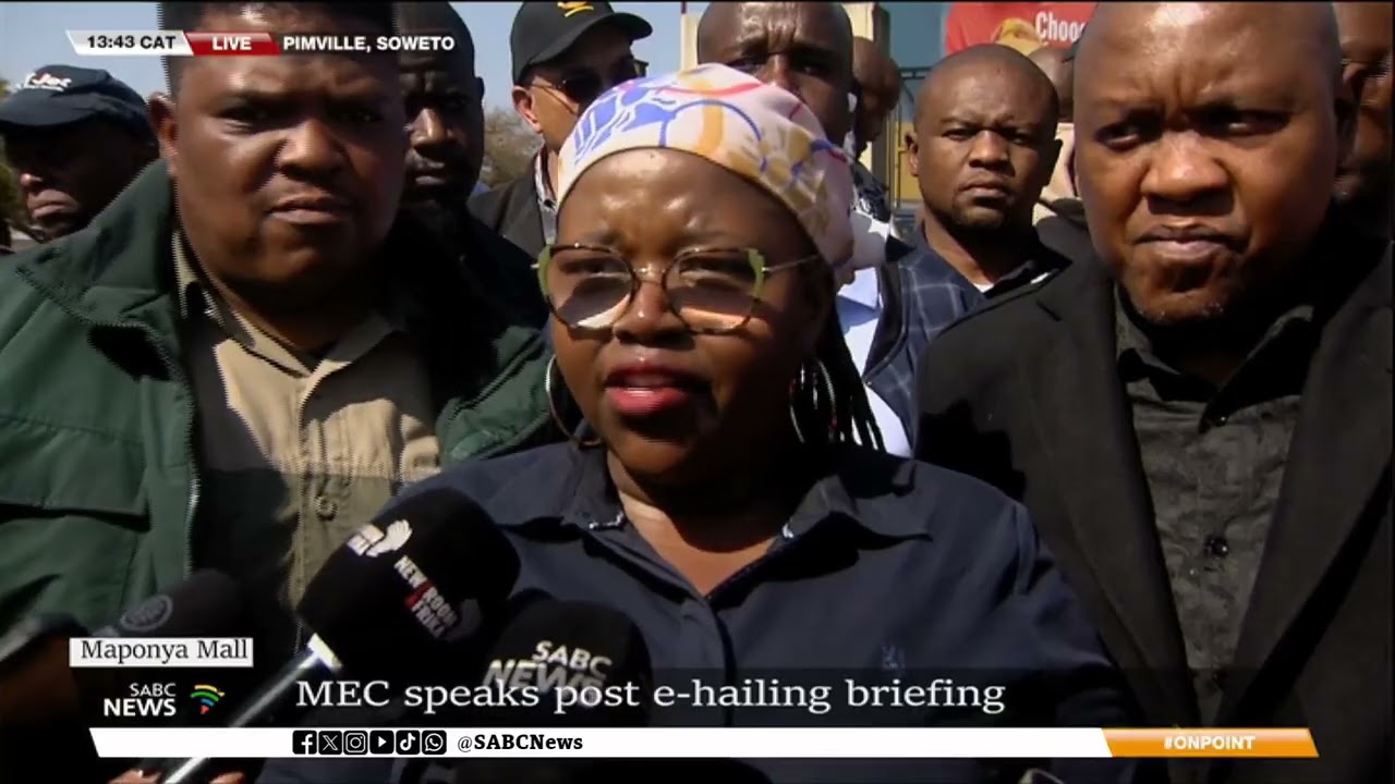 Maponya Mall e-hailing attack | MEC Kedibone Diale-Tlabela addresses the media in Maponya mall