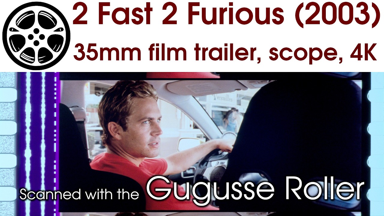 2 Fast 2 Furious (2003) 35mm film trailer, scope 4K