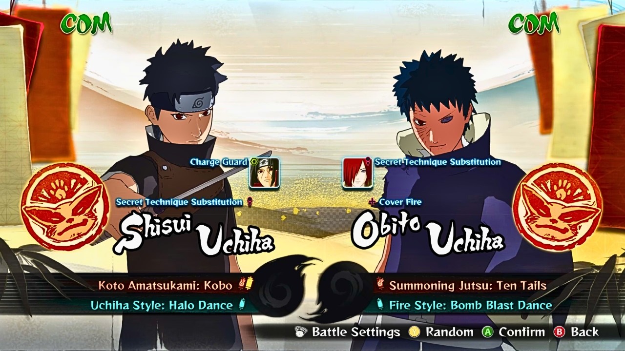 Шисуи и Итачи против Обито и Нагато (CPU против CPU) | Геймплей Naruto Shippuden Storm 4, 60 FPS