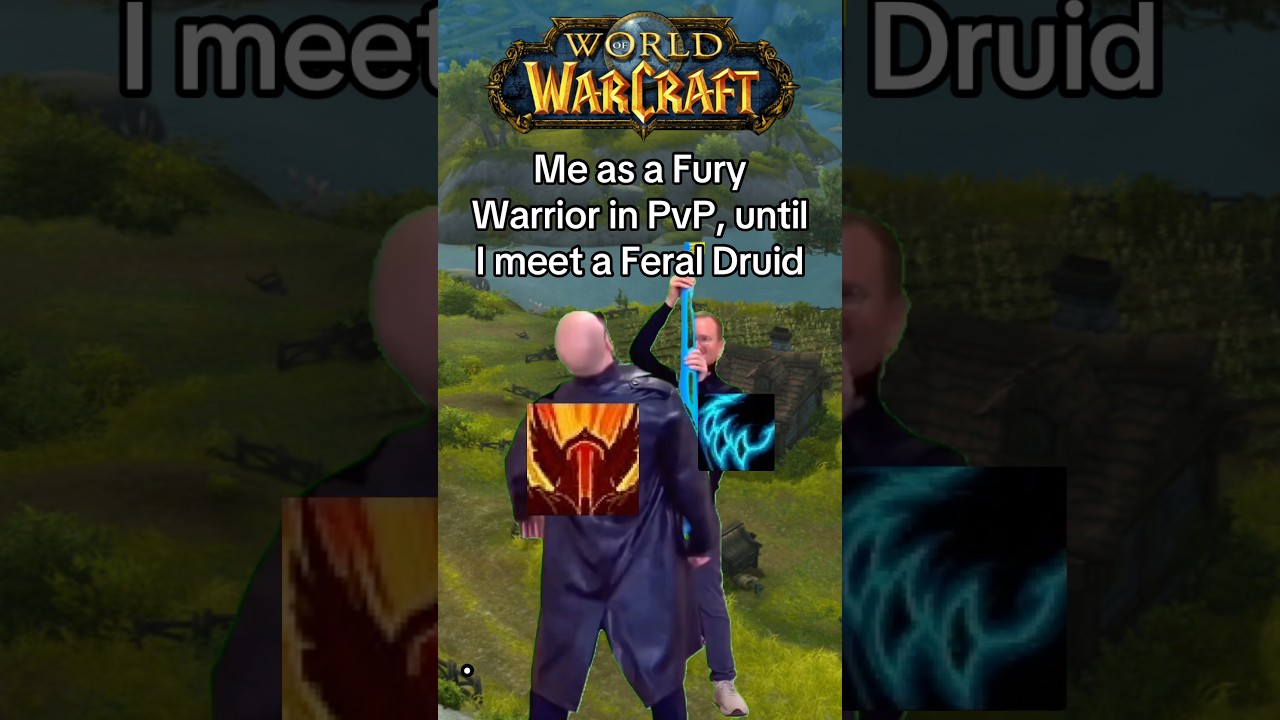 Me as a Fury Warrior in PvP&hellip; until I meet a Feral Druid #worldofwarcraft #warcraft #mmo #mmorpg