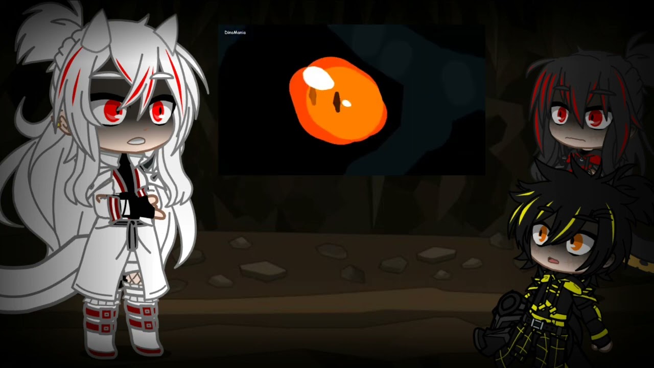 Híbridos react: "Indoraptor vs Night Feeder" (Canal: DinoMania) |•| Gacha Club |•|