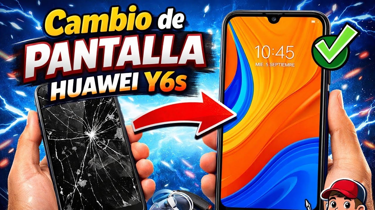 CAMBIO DE PANTALLA HUAWEI Y6S