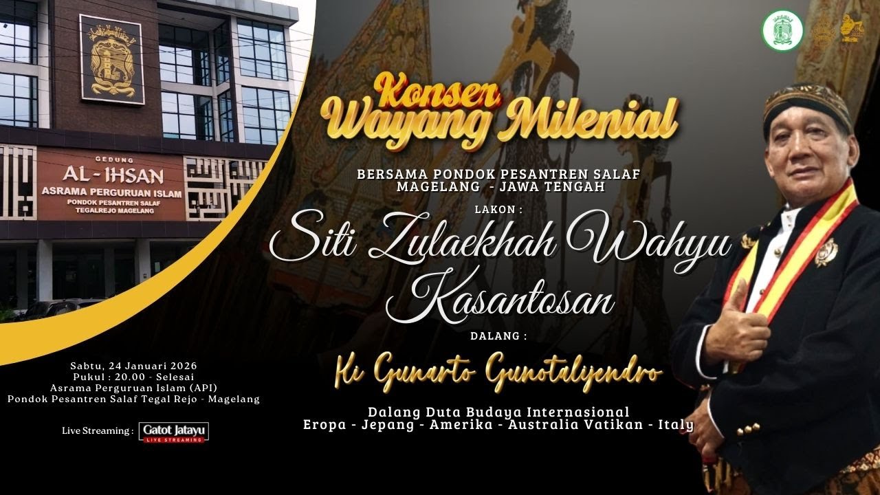 #konserwayangmilenial KI GUNARTO GUNOTALIJENDRO‼️SITI ZULAEKHAH WAHYU KASANTOSAN - API TEGAL REJO