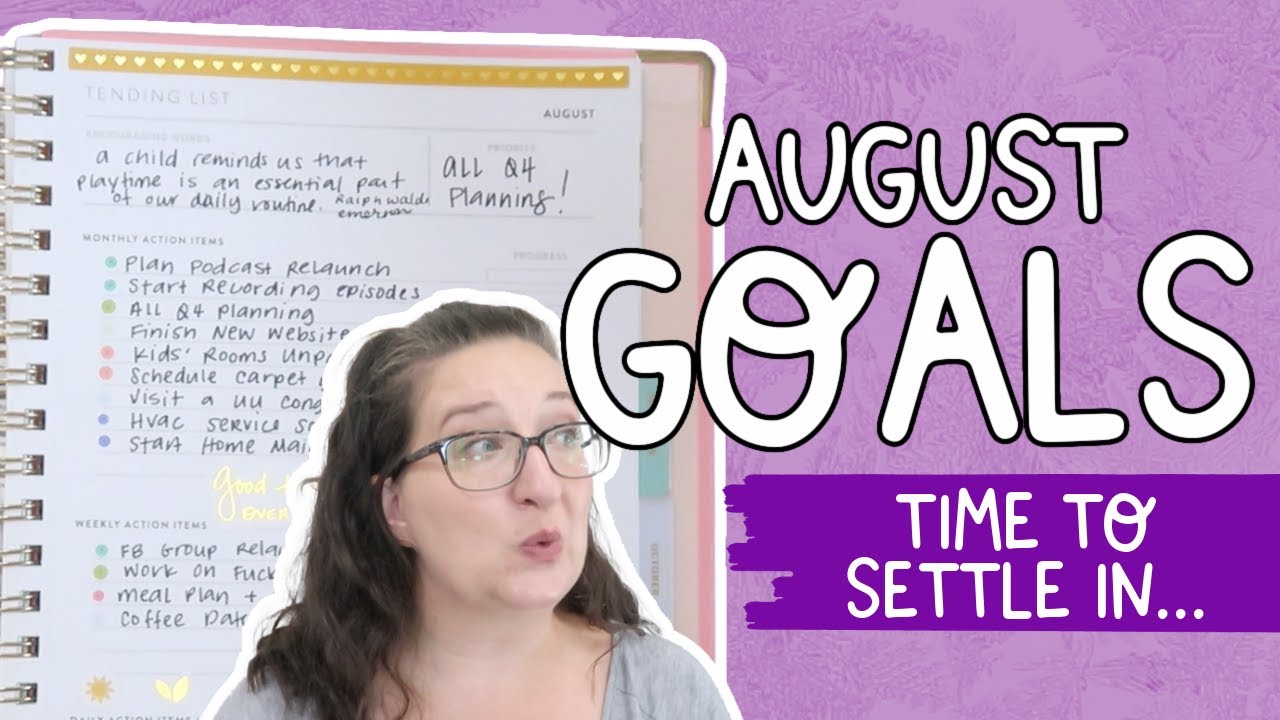 Goal Setting | August 2021 Powersheets Prep