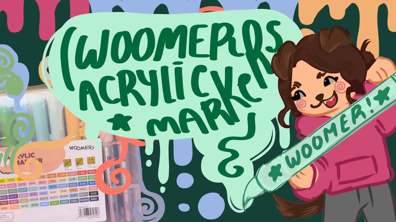 WOOMER acrylic markers + Dollar tree items?… (With Reesey but we get distracted)