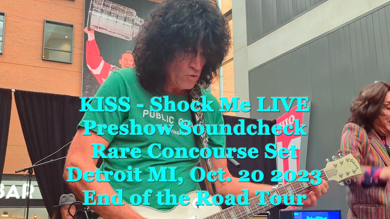 KISS Shock Me Live Detroit VIP Preshow Soundcheck End of the Road Farewell Tour Oct 20 2023