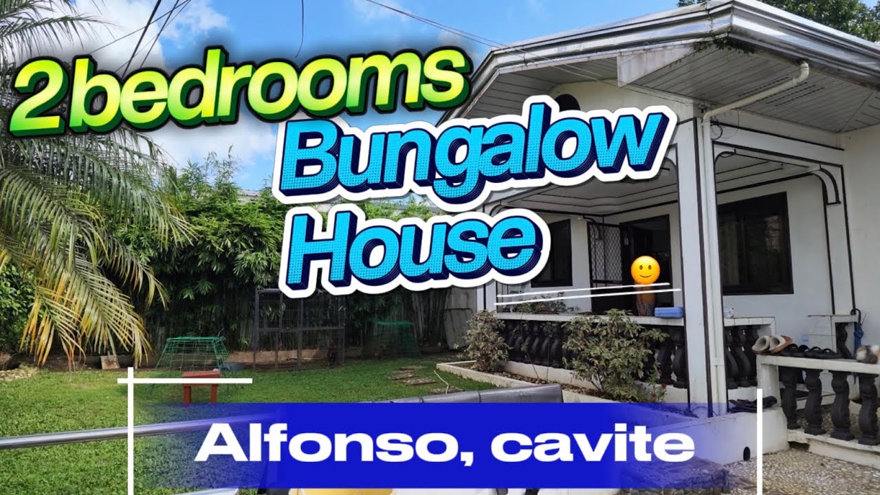 V1317-26 Alfonso cavite Bungalow house and lot 279 sqm clean title along barangay road