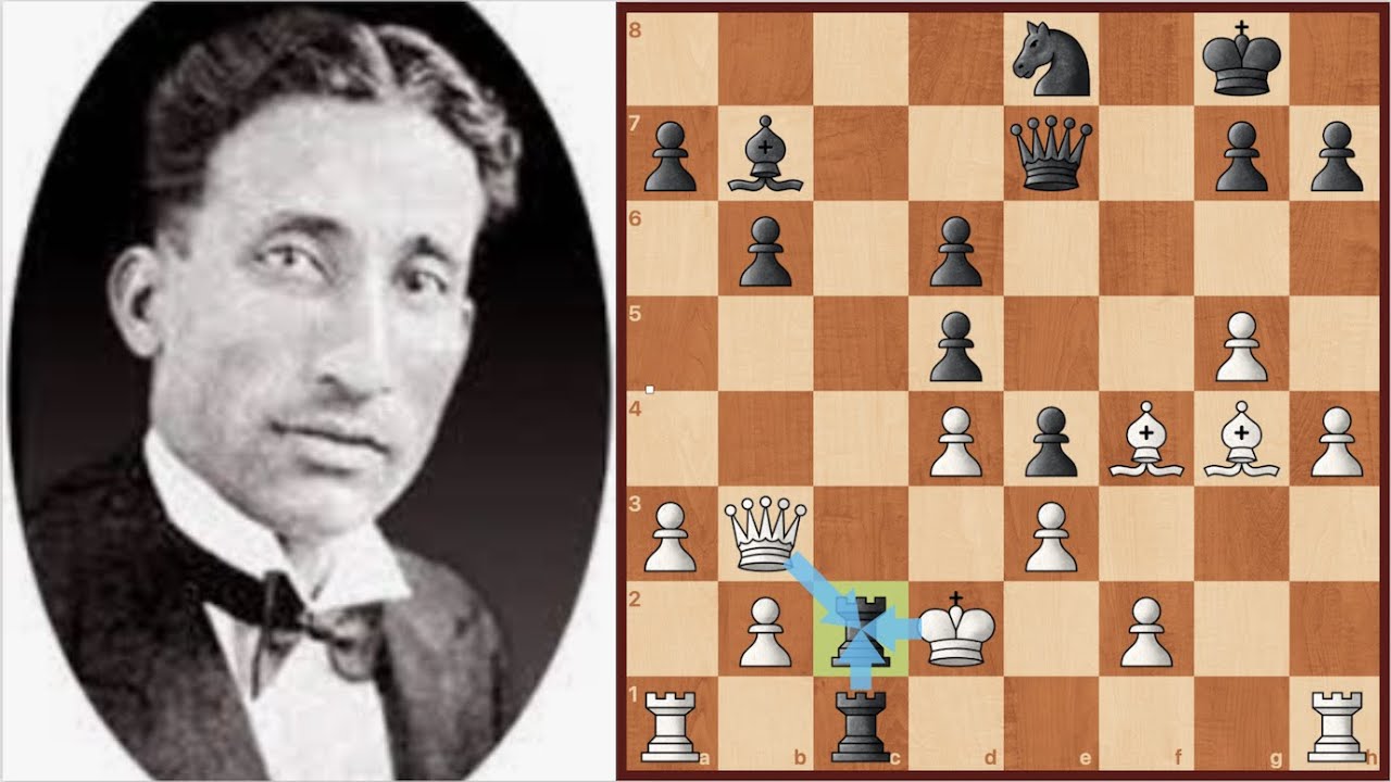 1 DAMA o 2 TORRES SULTAN KHAN vs CAPABLANCA 2ª PARTE || India Dama Torneo Hastings 1930 || Ajedrez