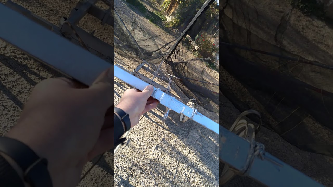 Carro recolector de frutos secos y olivas, manual.