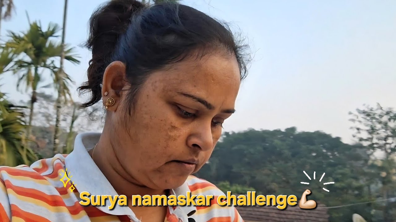 Surya namaskar challenge 💪🏻