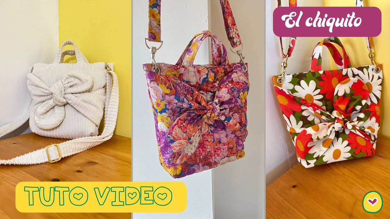 Comment coudre un petit sac ? Tuto vidéo pas à pas  de mon patron de sac El chiquito - Épisode 1