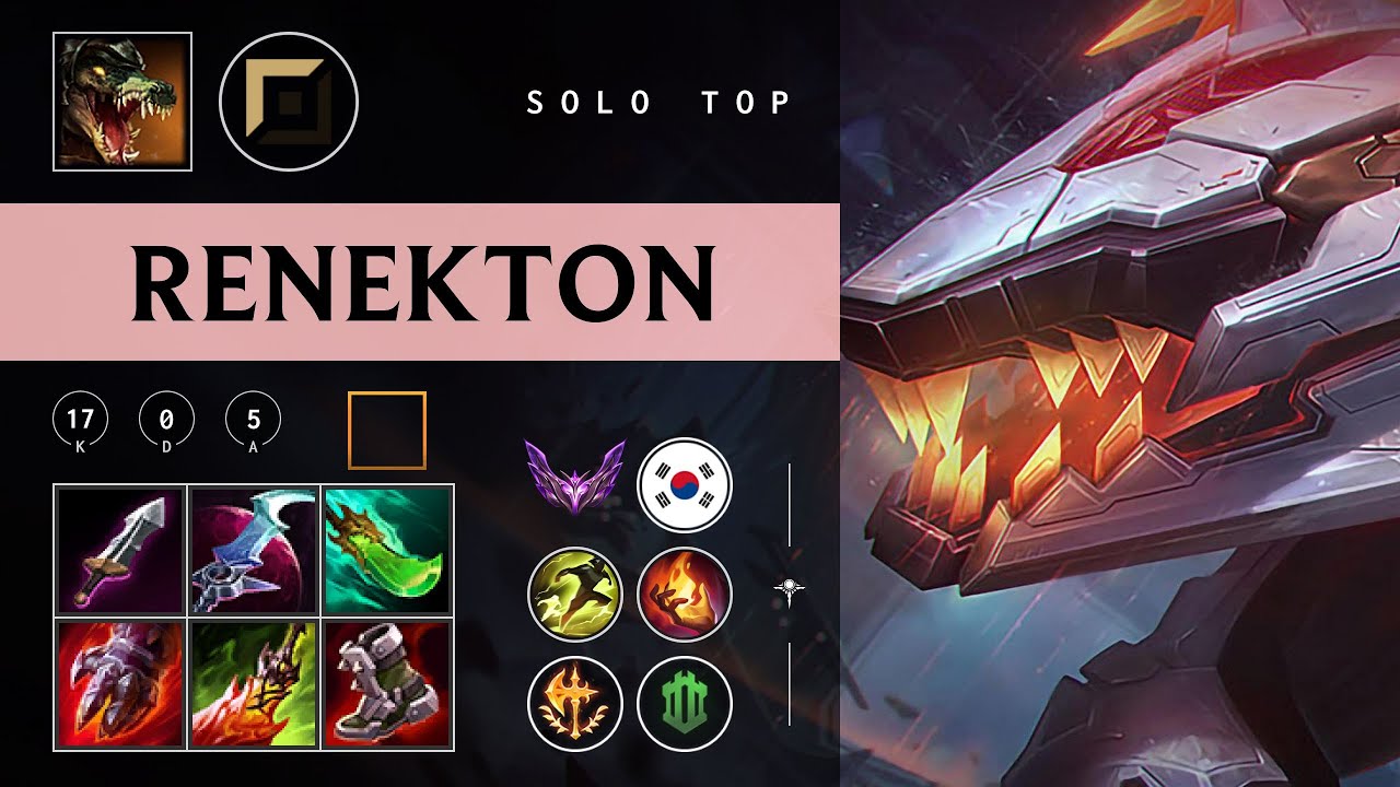 Renekton Top vs Irelia - KR Master Patch 26.03