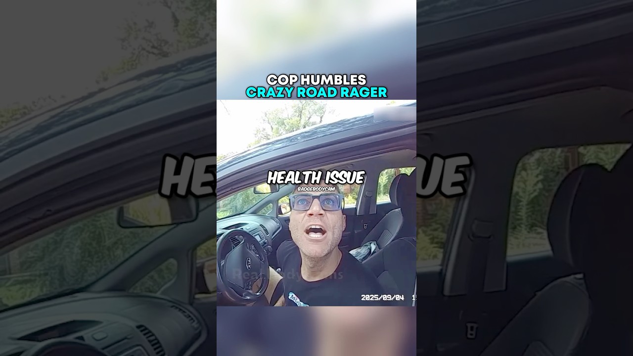 Cop HUMBLES Crazy Road Rager 🤯