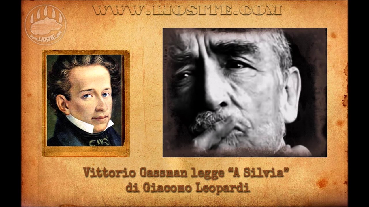Giacomo Leopardi - A Silvia letta da Vittorio Gassman