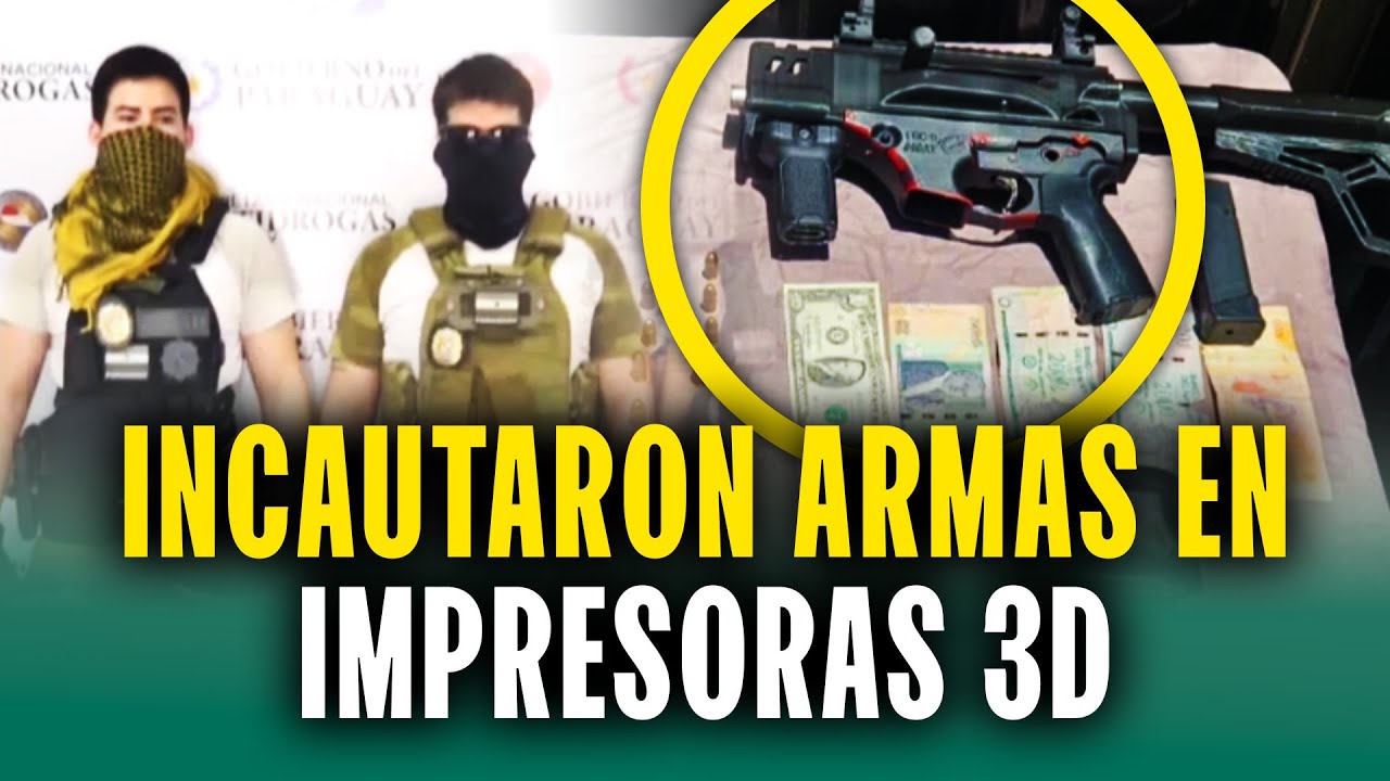 Los capturaron con armas de fuego fabricadas en impresoras 3D: La nueva modalidad de los narcos