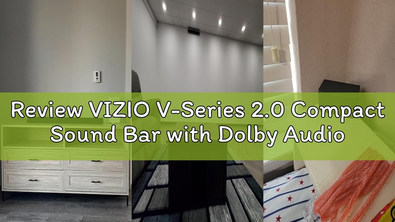 Review VIZIO V-Series 2.0 Compact Sound Bar with Dolby Audio, DTS:X, Bluetooth V20x-J8