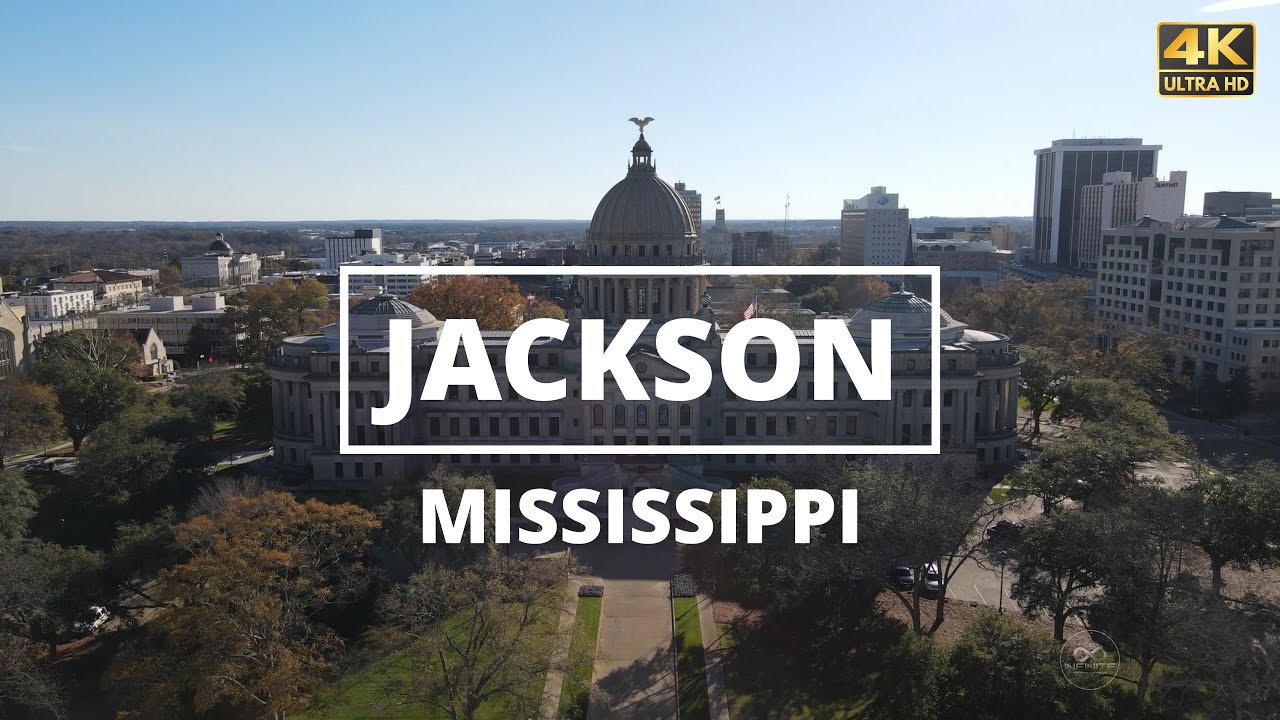 Jackson, Mississippi - [4K] Drone Tour
