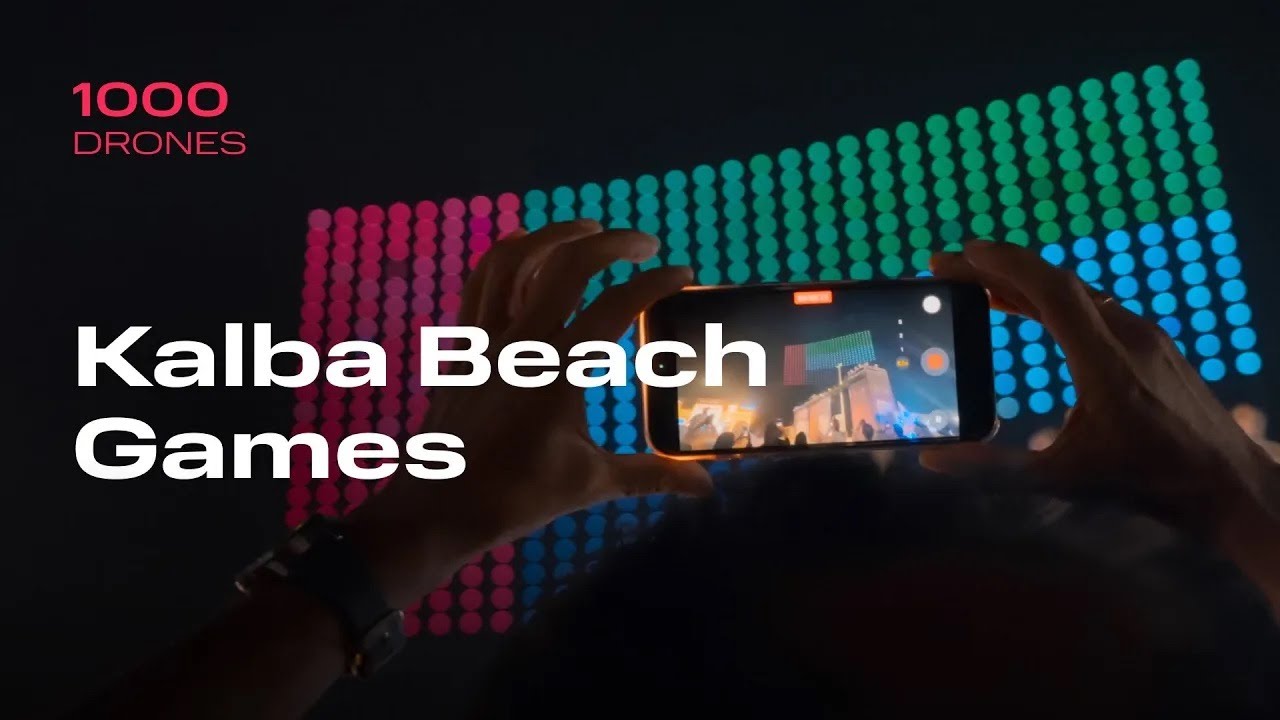 A drone show for Kalba Beach Games 2025