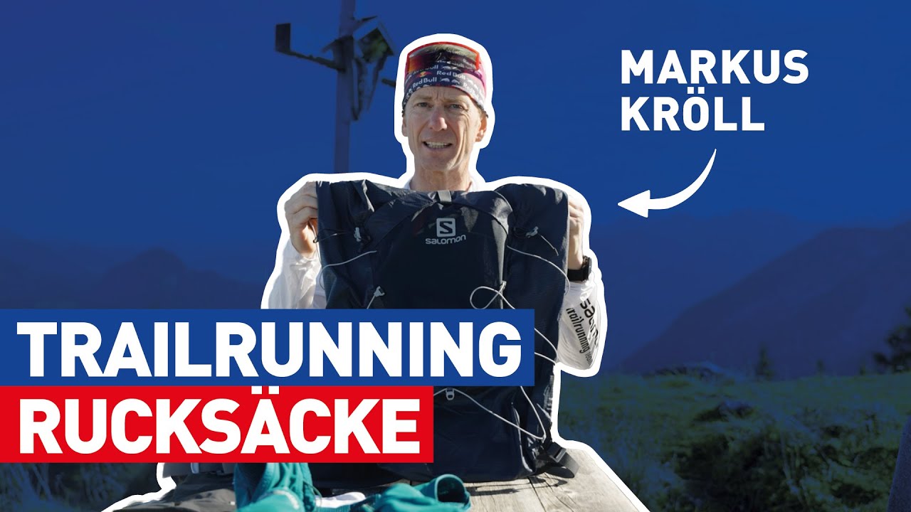 Trailrunning-Rucksack ja oder nein? Markus Kr&ouml;ll erkl&auml;rt unterschiedliche Rucks&auml;cke || Schau amoi
