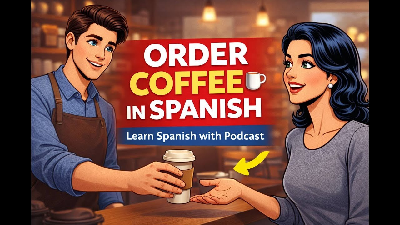 Learn Spanish Daily | How to Order Coffee at a Restaurant in Spanish| Learn Spanish with stories