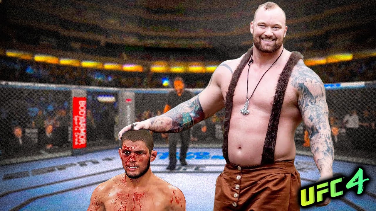 Khabib Nurmagomedov vs. Big Power Bjornsson (EA sports UFC 4)