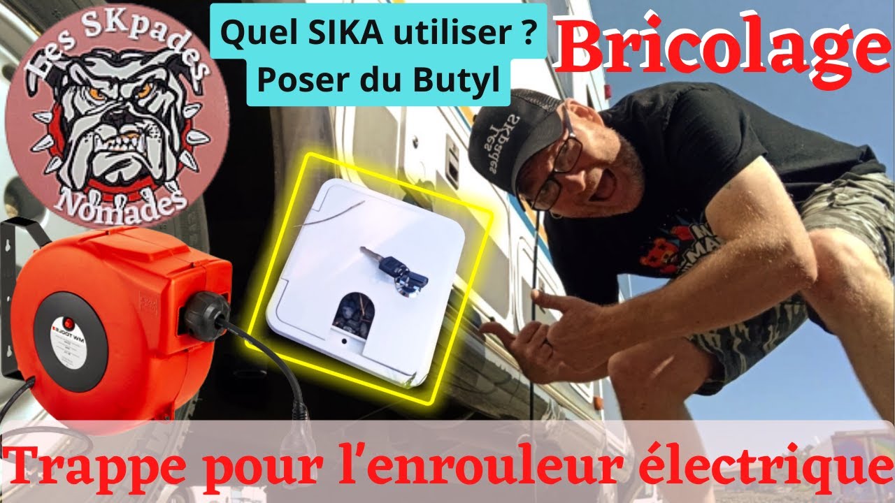 #58 #Butyl et #Sika 223 pour poser la trappe de l'enrouleur électrique