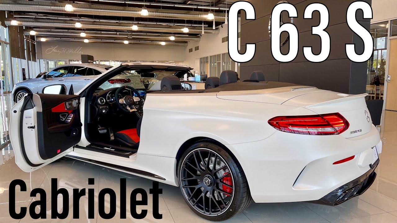 2021 Mercedes-AMG C 63 S Cabriolet - Exterior Interior Infotainment - Revs + Walkaround In 4K