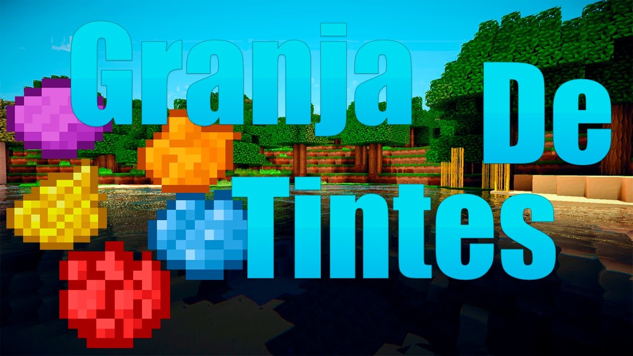 Tutoriales Redstone - Granja de Tintes de Colores - Minecraft 1.11 - Episodio 11