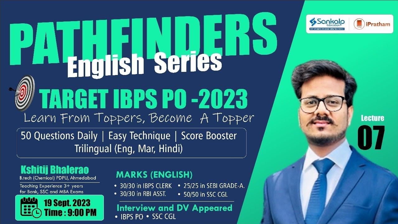 PATHFINDERS Special English Series ||  Spot the Errors... Lecture 7 || Kshitij Bhalerao