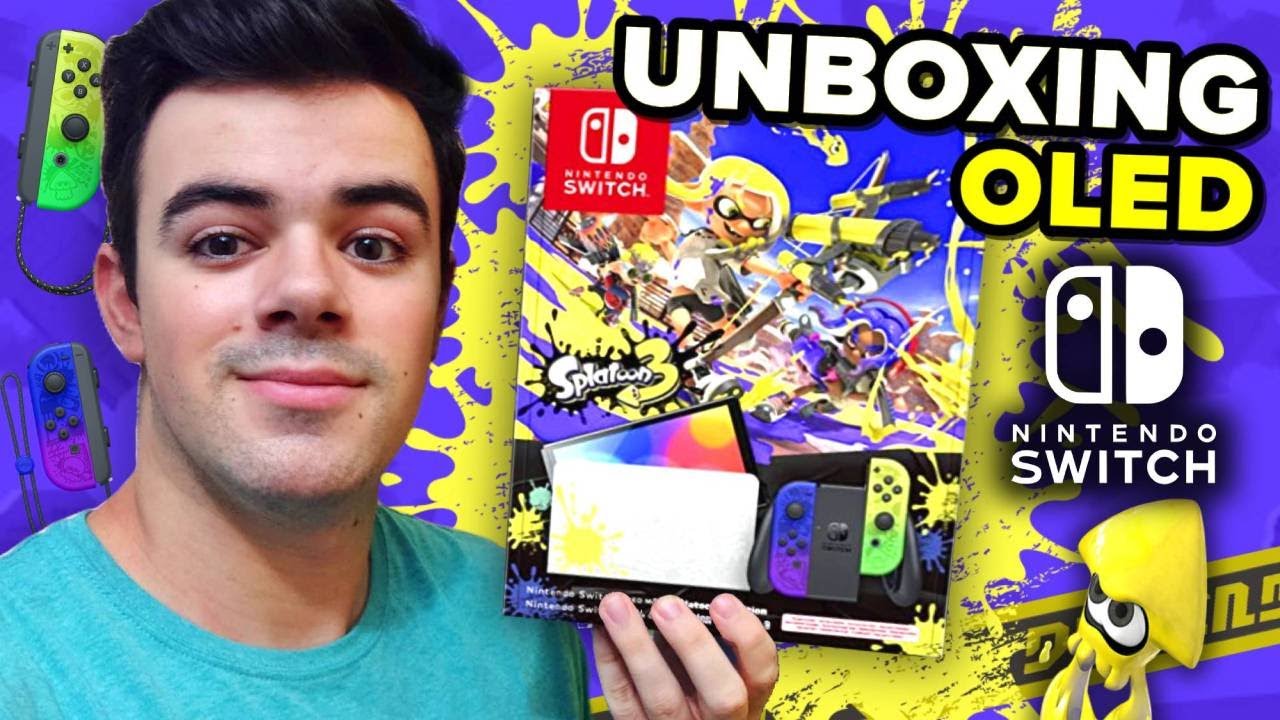 UNBOXING NINTENDO SWITCH OLED SPLATOON 3 EDICIÓN LIMITADA