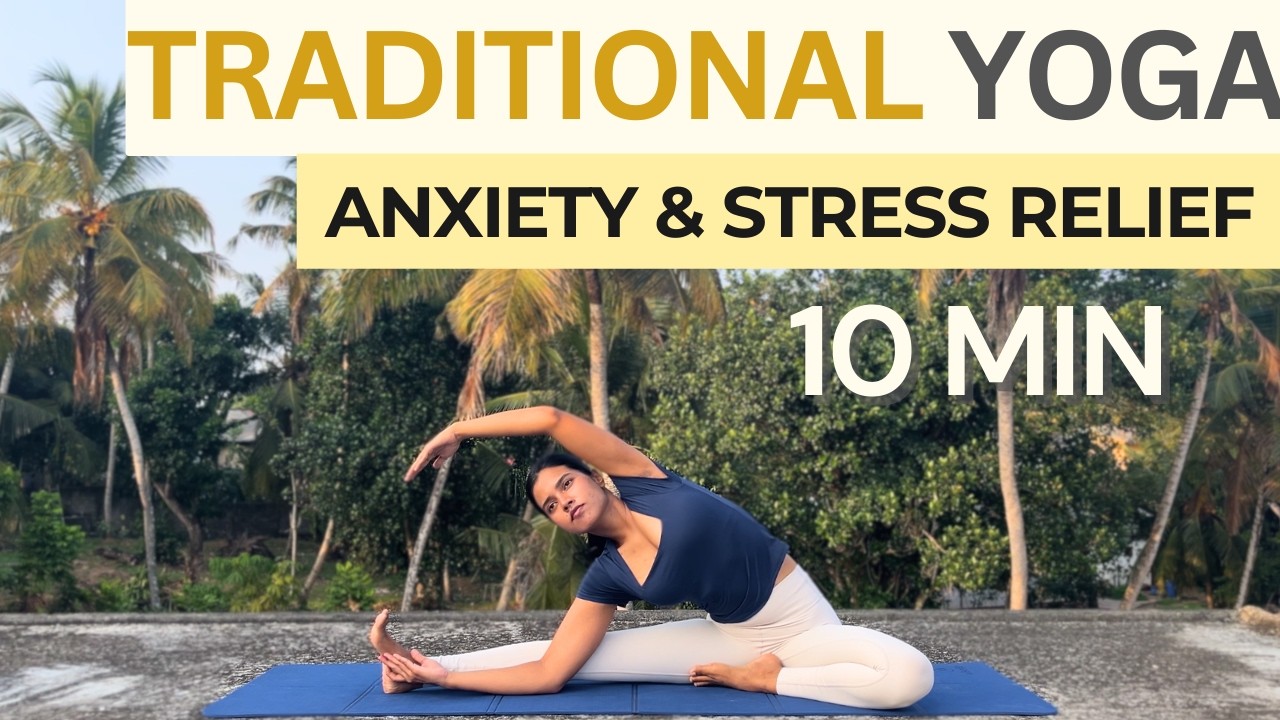 10 Min Morning Yoga Routine + Breathwork For Low Cortisol & Stress Relief | ALL LEVELS
