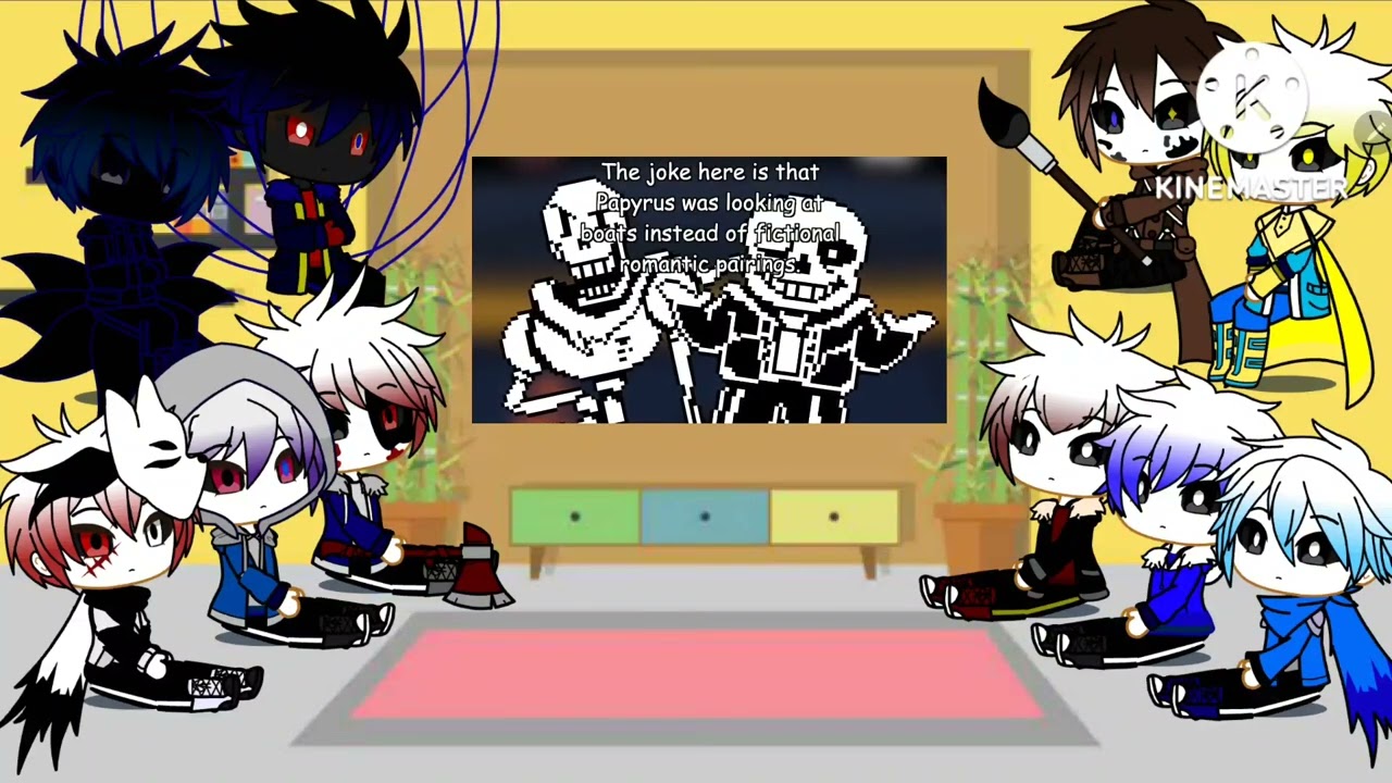 Реакция AU Undertale на «Saying a Loot of Things» в роли Папирус