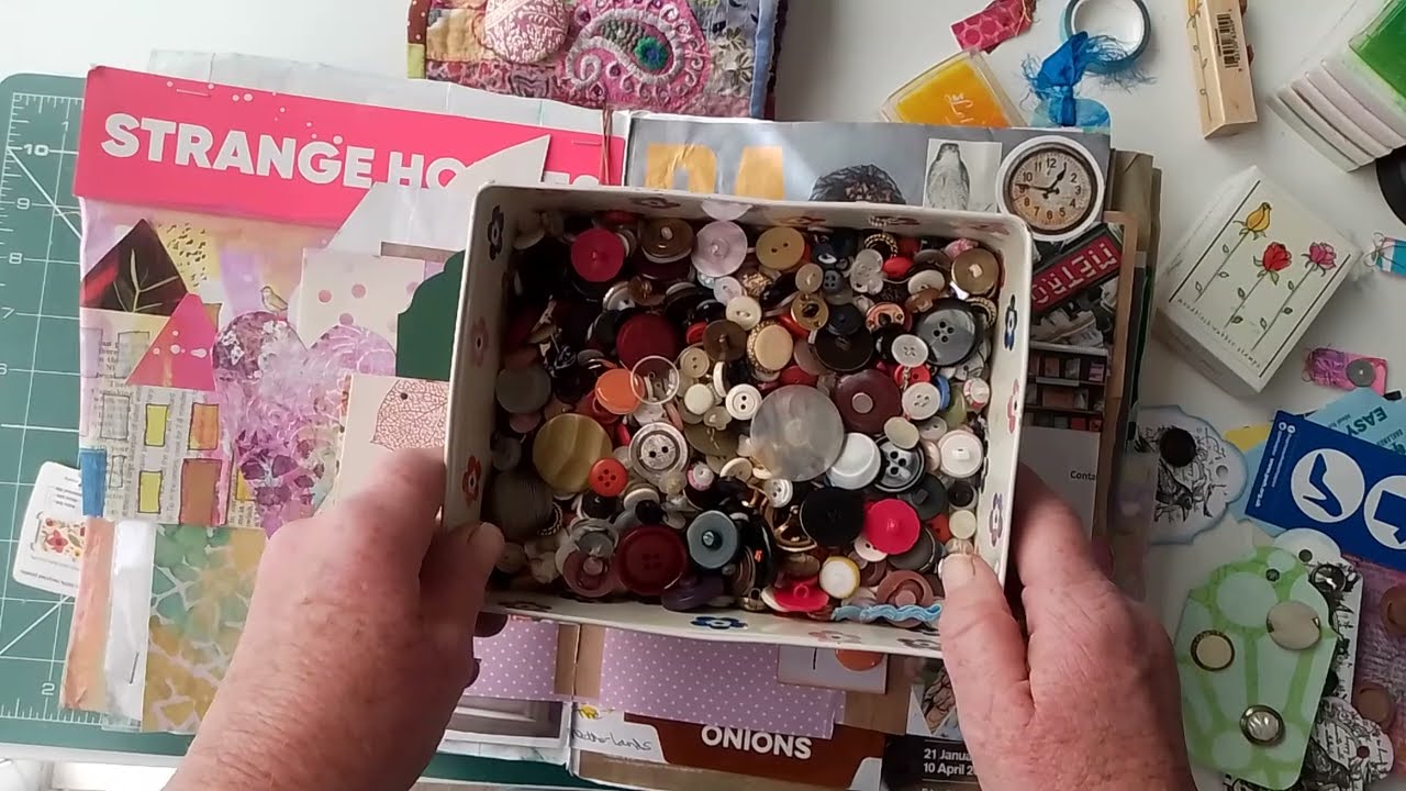 Button cards for journal ephemera   #junkjournaling #journalephemera